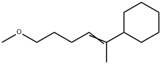 (5-methoxy-1-methylpenten-1-yl)cyclohexane Struktur