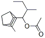 2-methyl-1-(3-methylbicyclo[2.2.1]hept-5-en-2-yl)butyl acetate Struktur