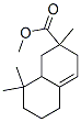 methyl 1,2,3,5,6,7,8,8a-octahydro-2,8,8-trimethyl-2-naphthoate Struktur