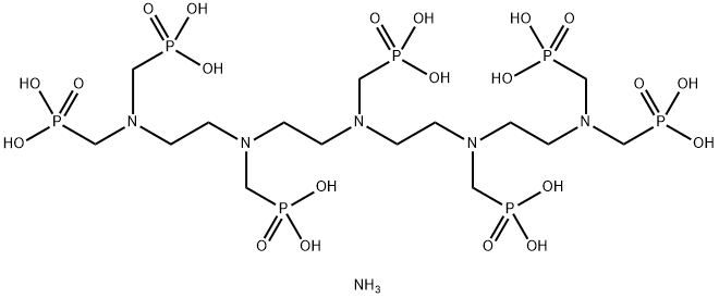 nonaammonium pentahydrogen [[(phosphonatomethyl)imino]bis[ethylene[(phosphonatomethyl)imino]ethylenenitrilobis(methylene)]]tetrakisphosphonate Struktur