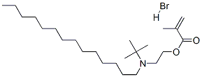 2-[(1,1-dimethylethyl)tetradecylamino]ethyl methacrylate hydrobromide Struktur