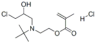 2-[(tert-butyl)(3-chloro-2-hydroxypropyl)amino]ethyl methacrylate hydrochloride Struktur