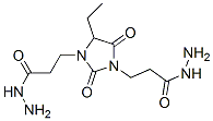 4-ethyl-2,5-dioxoimidazolidine-1,3-di(propionohydrazide) Struktur