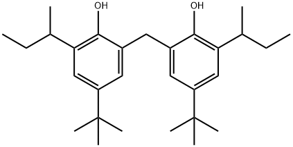 2,2'-methylenebis[4-tert-buty-6-sec-butylphenol] Struktur