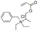 benzyldiethyl[1-methyl-2-[(1-oxoallyl)oxy]ethyl]ammonium chloride Struktur