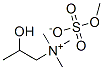 (2-hydroxypropyl)trimethylammonium methyl sulphate Struktur