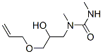 1-[3-(allyloxy)-2-hydroxypropyl]-1,3-dimethylurea Struktur