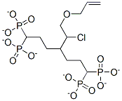 3-(allyloxy)-2-chloropropylidene dipropyl diphosphonate  Struktur