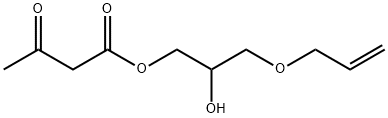 3-allyloxy-2-hydroxypropyl acetoacetate Struktur