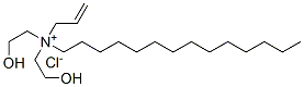 allylbis(2-hydroxyethyl)tetradecylammonium chloride Struktur