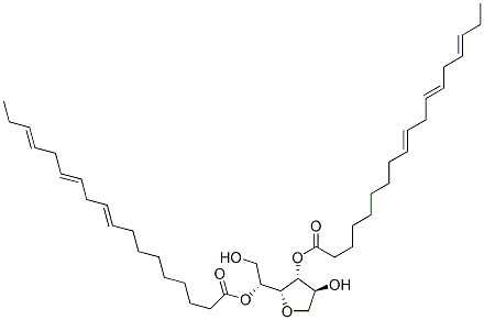 Sorbitan, di-9,12,15-octadecatrienoate, (all-Z)- Struktur