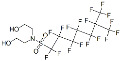 heptadecafluoro-N,N-bis(2-hydroxyethyl)isooctanesulphonamide Struktur