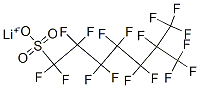 lithium heptadecafluoroisooctanesulphonate Struktur