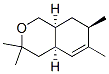 (4aalpha,7beta,8aalpha)-3,4,4a,7,8,8a-hexahydro-3,3,6,7-tetramethyl-1H-2-benzopyran Struktur