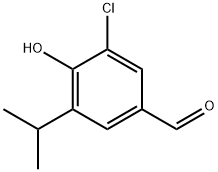 3-chloro-4-hydroxy-5-(isopropyl)benzaldehyde Struktur