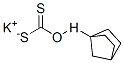 O-bicyclo[2.2.1]heptyl hydrogen dithiocarbonate , potassium salt Struktur