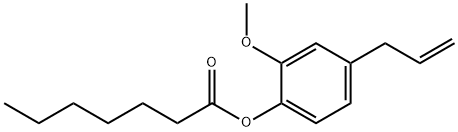 4-allyl-2-methoxyphenyl heptanoate Struktur