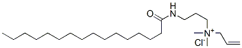 allyldimethyl[3-[(1-oxohexadecyl)amino]propyl]ammonium chloride Struktur