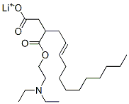 lithium 1-[2-(diethylamino)ethyl] 2-dodecenylsuccinate Struktur