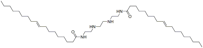 N,N'-[1,2-ethanediylbis(imino-2,1-ethanediyl)]bis(9-octadecenamide) Struktur