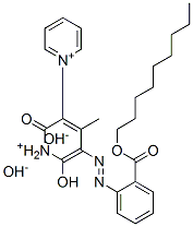 1',2'-dihydro-6'-hydroxy-4'-methyl-5'-[[2-[(nonyloxy)carbonyl]phenyl]azo]-2'-oxo-1,3'-bipyridinium hydroxide Struktur