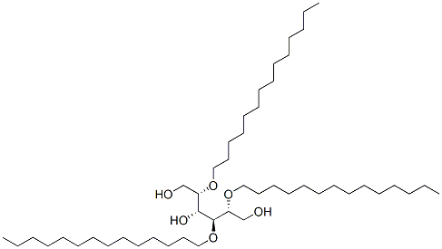 2,4,5-tri-O-tetradecyl-D-glucitol Struktur