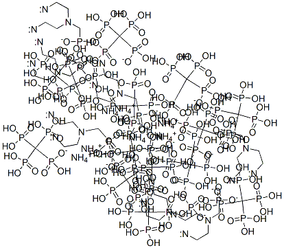 heptaammonium trihydrogen [[(phosphonatomethyl)imino]bis[ethane-2,1-diylnitrilobis(methylene)]]tetrakisphosphonate Struktur