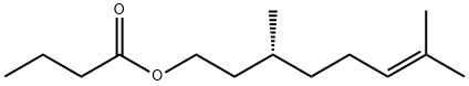 (R)-3,7-dimethyloct-6-enyl butyrate Struktur