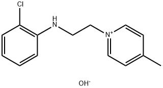 1-[2-[(2-chlorophenyl)amino]ethyl]-4-methylpyridinium hydroxide Struktur