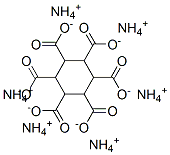 cyclohexane-1,2,3,4,5,6-hexacarboxylic acid, ammonium salt Struktur