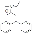 ethyldimethyl(1-methyl-3,3-diphenylpropyl)ammonium hydroxide Struktur