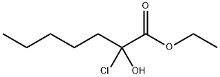 ethyl 2-chloro-2-hydroxyheptanoate Struktur