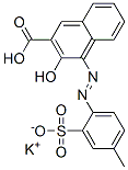 potassium hydrogen 3-hydroxy-4-[(4-methyl-2-sulphonatophenyl)azo]-2-naphthoate  Struktur