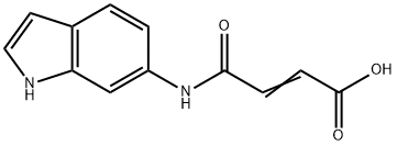 2-Butenoic  acid,  4-(1H-indol-6-ylamino)-4-oxo- Struktur