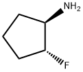 (1R,2R)-2-FluorocyclopentanaMine Struktur