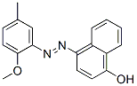 4-[(2-methoxy-5-methylphenyl)azo]naphthol Struktur