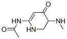 Acetamide,  N-[1,4,5,6-tetrahydro-5-(methylamino)-4-oxo-2-pyridinyl]- Struktur