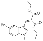 diethyl [(5-bromo-1H-indol-3-yl)methylene]malonate Struktur