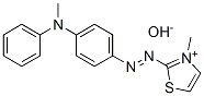 3-methyl-2-[[p-(N-methylanilino)phenyl]azo]thiazolium hydroxide Struktur