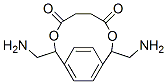 2,9-bis(aminomethyl)-3,8-dioxabicyclo[8.2.2]tetradeca-10,12,13-triene-4,7-dione Struktur