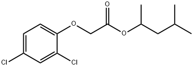 1,3-dimethylbutyl 2-(2,4-dichlorophenoxy)acetate Struktur