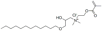 [3-(dodecyloxy)-2-hydroxypropyl]dimethyl[2-[(2-methyl-1-oxoallyl)oxy]ethyl]ammonium chloride Struktur