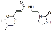 2-hydroxypropyl 4-oxo-4-[[2-(2-oxoimidazolidin-1-yl)ethyl]amino]-2-butenoate Struktur