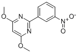 4,6-DIMETHOXY-2-(3-NITROPHENYL)PYRIMIDINE Struktur