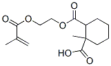 [2-[(2-methyl-1-oxoallyl)oxy]ethyl] hydrogen methylcyclohexane-1,2-dicarboxylate Struktur