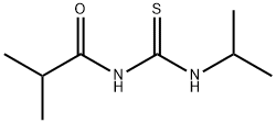 Propanamide,  2-methyl-N-[[(1-methylethyl)amino]thioxomethyl]- Struktur