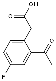 [acetyl(4-fluorophenyl)]acetic acid Struktur