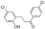 3-(5-chloro-2-hydroxyphenyl)-1-(4-chlorophenyl)propan-1-one Struktur