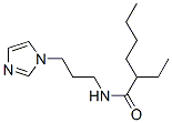 2-ethyl-N-[3-(1H-imidazol-1-yl)propyl]hexanamide Struktur