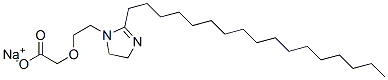 sodium [2-(2-heptadecyl-4,5-dihydro-1H-imidazol-1-yl)ethoxy]acetate Struktur